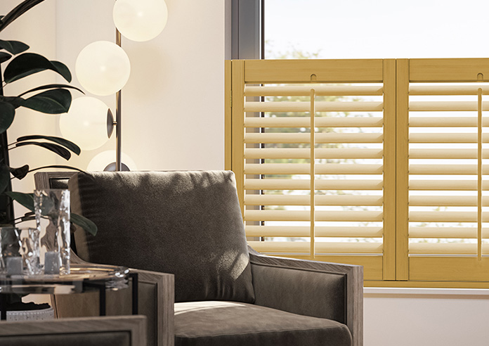 Kensington, Maple - Cafe Style Plantation Shutter - Image 5